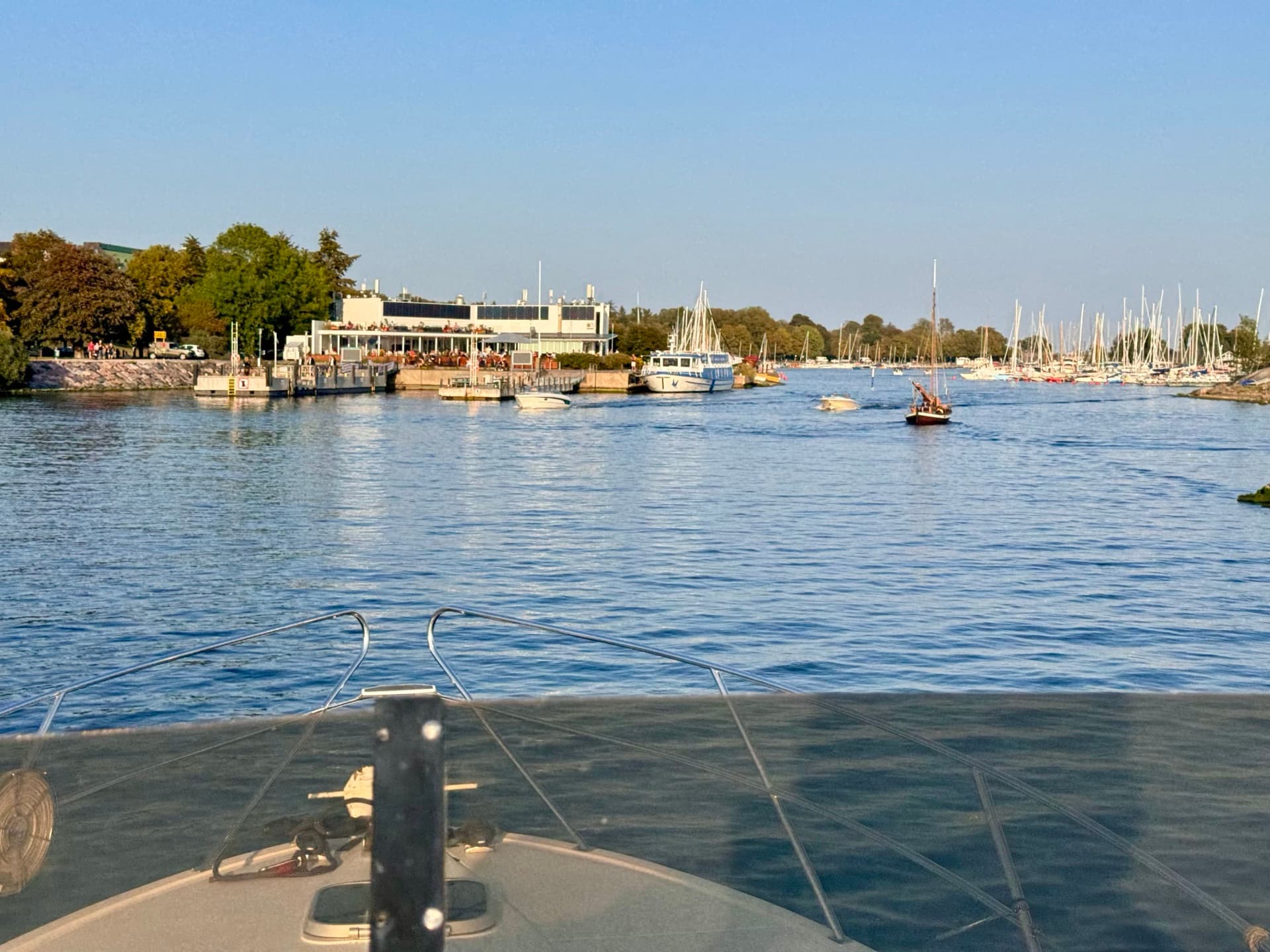 Boat deck view